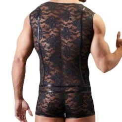 Body Dentelle Push-Up Noir