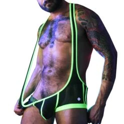 Body Dirty Boy Noir - Vert Fluo -Boutique De Sous-vêtements body dirty boy noir vert fluo breedwell 2