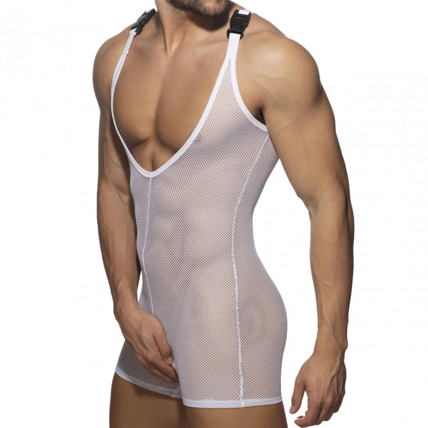 Body Mesh Wrestling Blanc 1 Body Mesh Wrestling Blanc