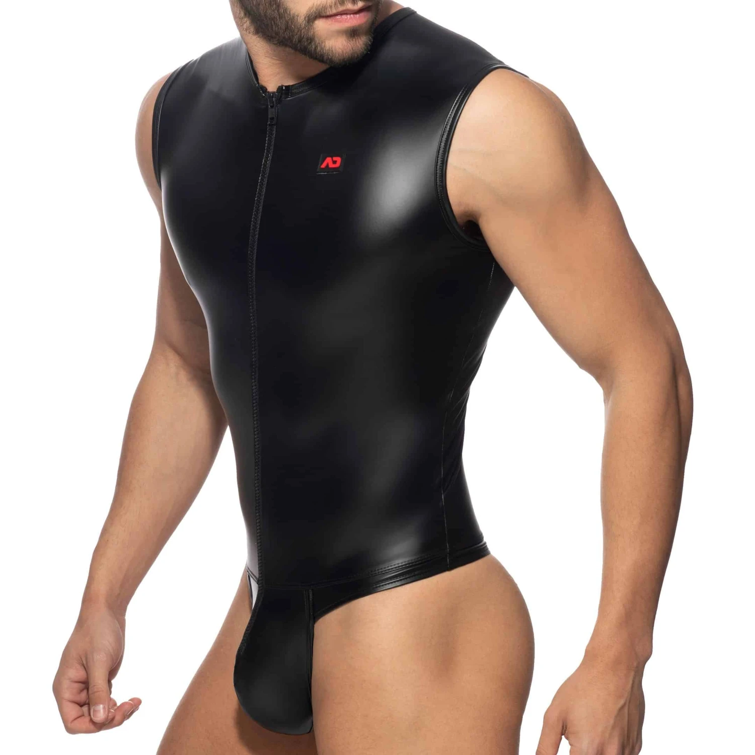 Body String Front Zip Rub Cockring Noir 2 Body String Front Zip Rub Cockring Noir – Image 2