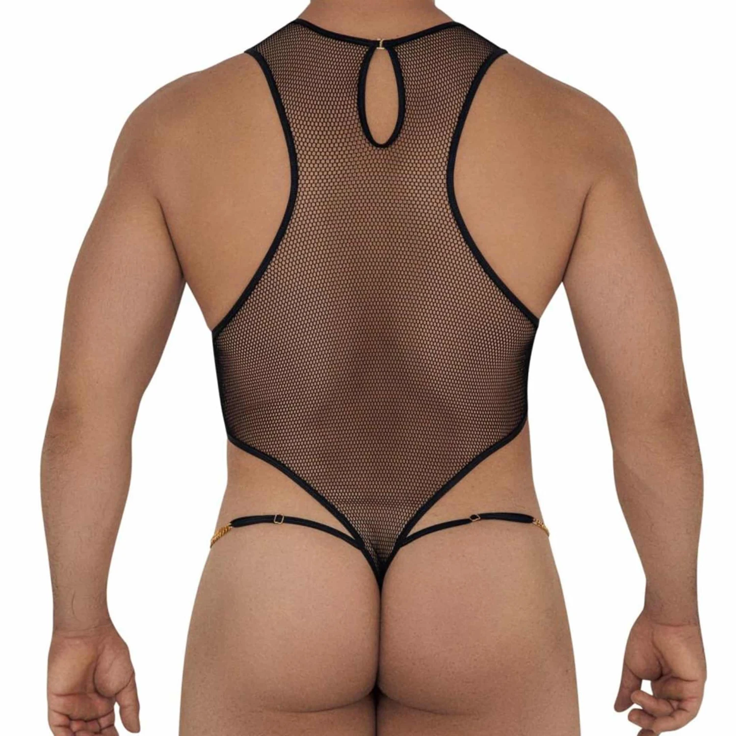 Body String Résille Dentelle Chaînette Noir 1 Body String Résille Dentelle Chaînette Noir