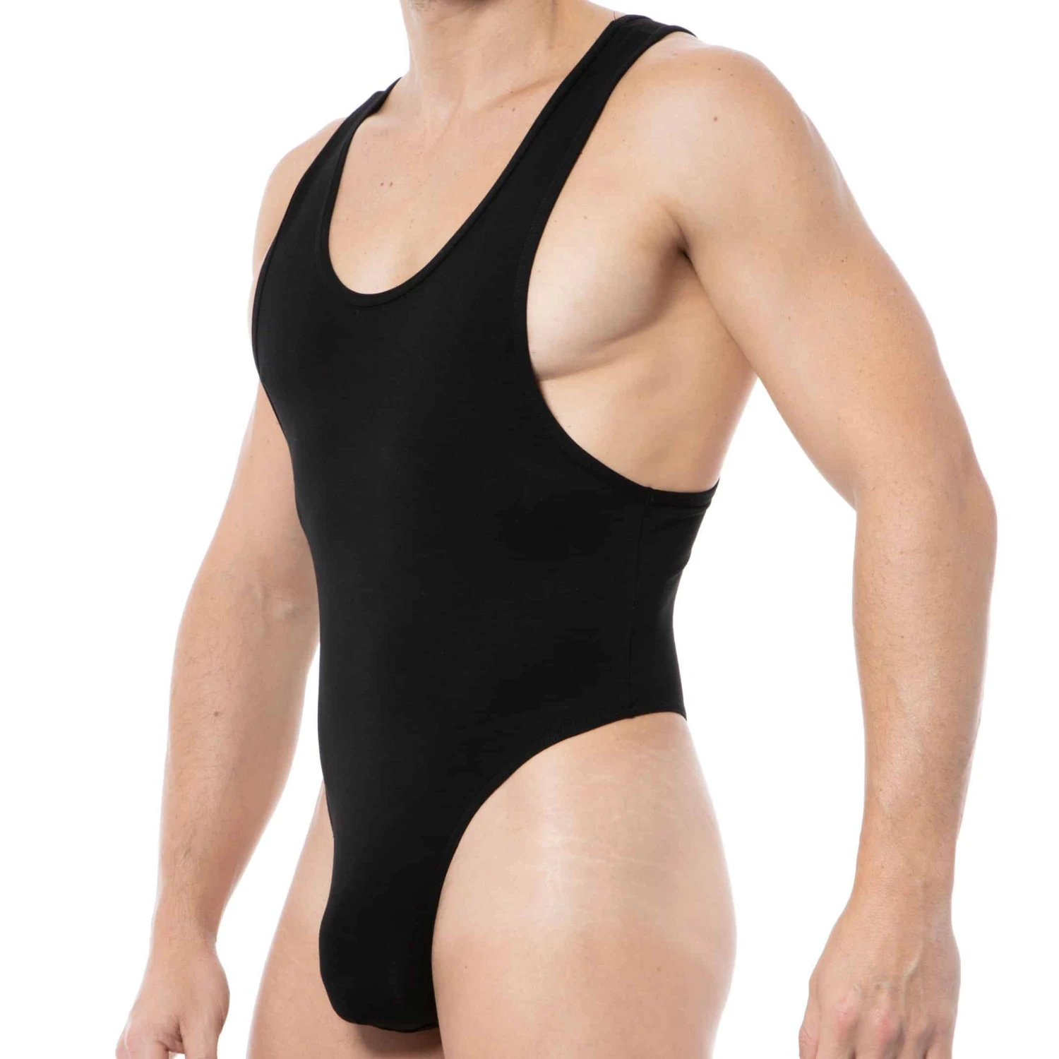 Body String Sexy Coton Modal Noir 2 Body String Sexy Coton Modal Noir – Image 2