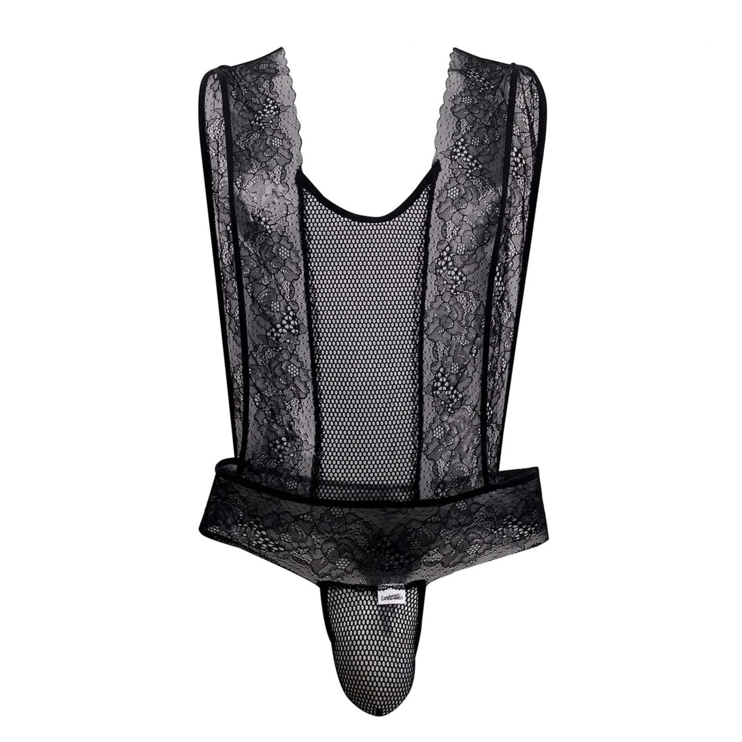Body String Tablier Résille Dentelle Noir 3 Body String Tablier Résille Dentelle Noir – Image 3
