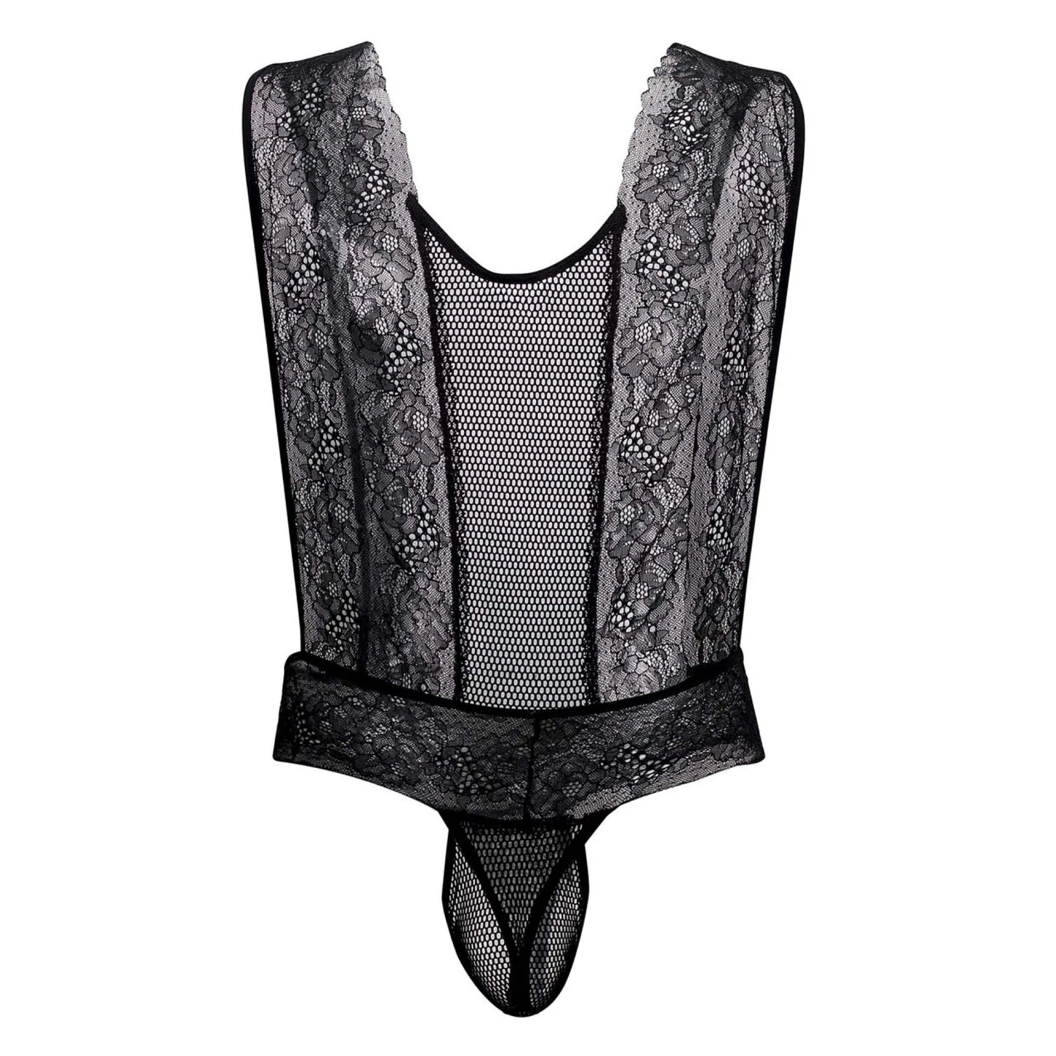 Body String Tablier Résille Dentelle Noir 5 Body String Tablier Résille Dentelle Noir – Image 5