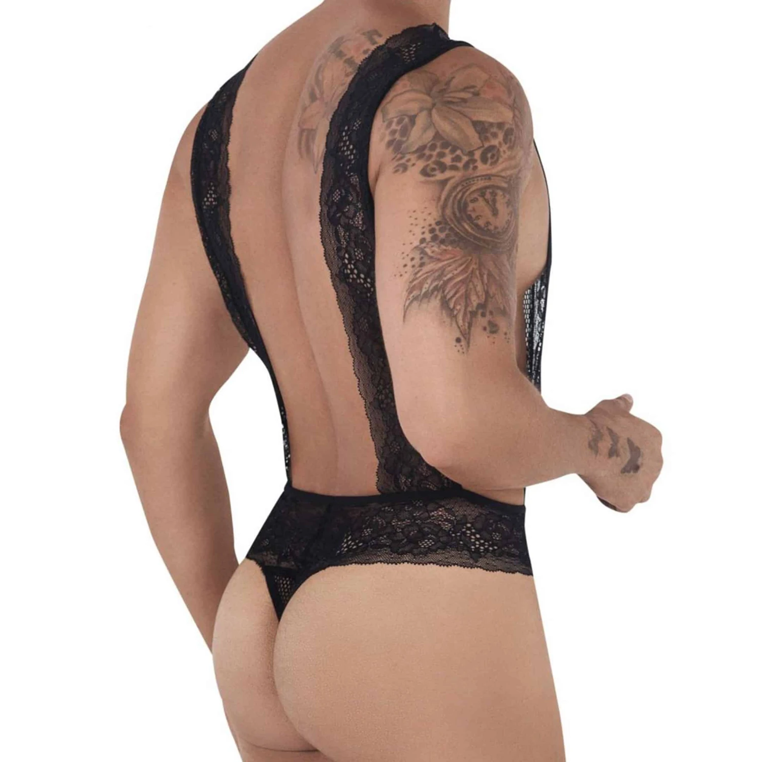 Body String Tablier Résille Dentelle Noir 1 Body String Tablier Résille Dentelle Noir