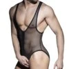 Body Zip Mesh Noir