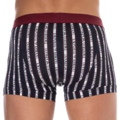 Boxer All Over Logo Coton Bleu Marine -Boutique De Sous-vêtements boxer all over logo coton bleu marine emporio armani 2