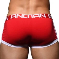 Boxer Almost Naked Phys. Ed. Varsity Rouge -Boutique De Sous-vêtements boxer almost naked phys ed varsity rouge andrew christian 3
