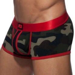 Boxer Camo Stripe Rouge