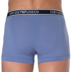 Boxer Core Logoband Coton Bleu Oxford -Boutique De Sous-vêtements boxer core logoband coton bleu oxford emporio armani 2