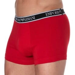Boxer Core Logoband Coton Rouge