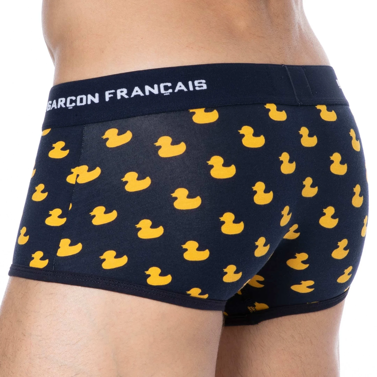 Boxer Court Canard Coton Bleu Marine 2 Boxer Court Canard Coton Bleu Marine – Image 2