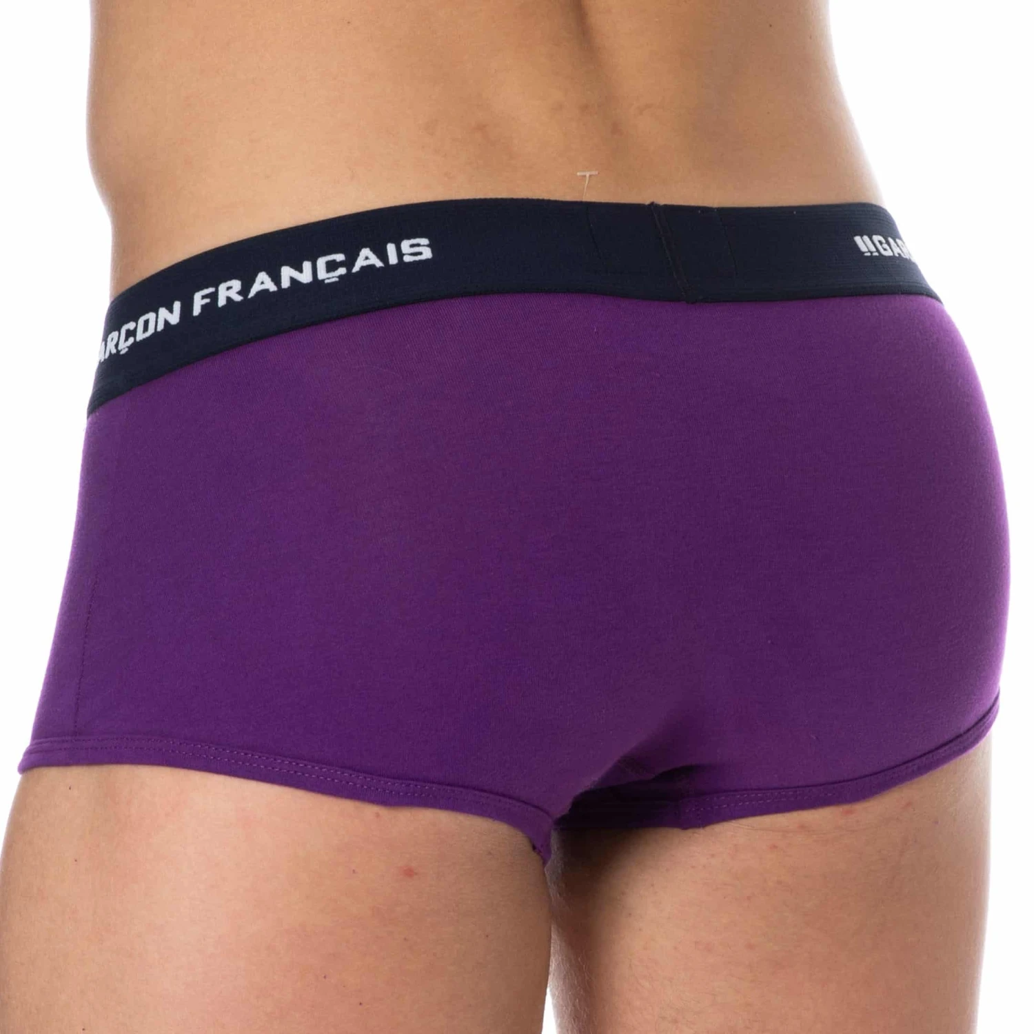 Boxer Court Coton Aubergine 2 Boxer Court Coton Aubergine – Image 2