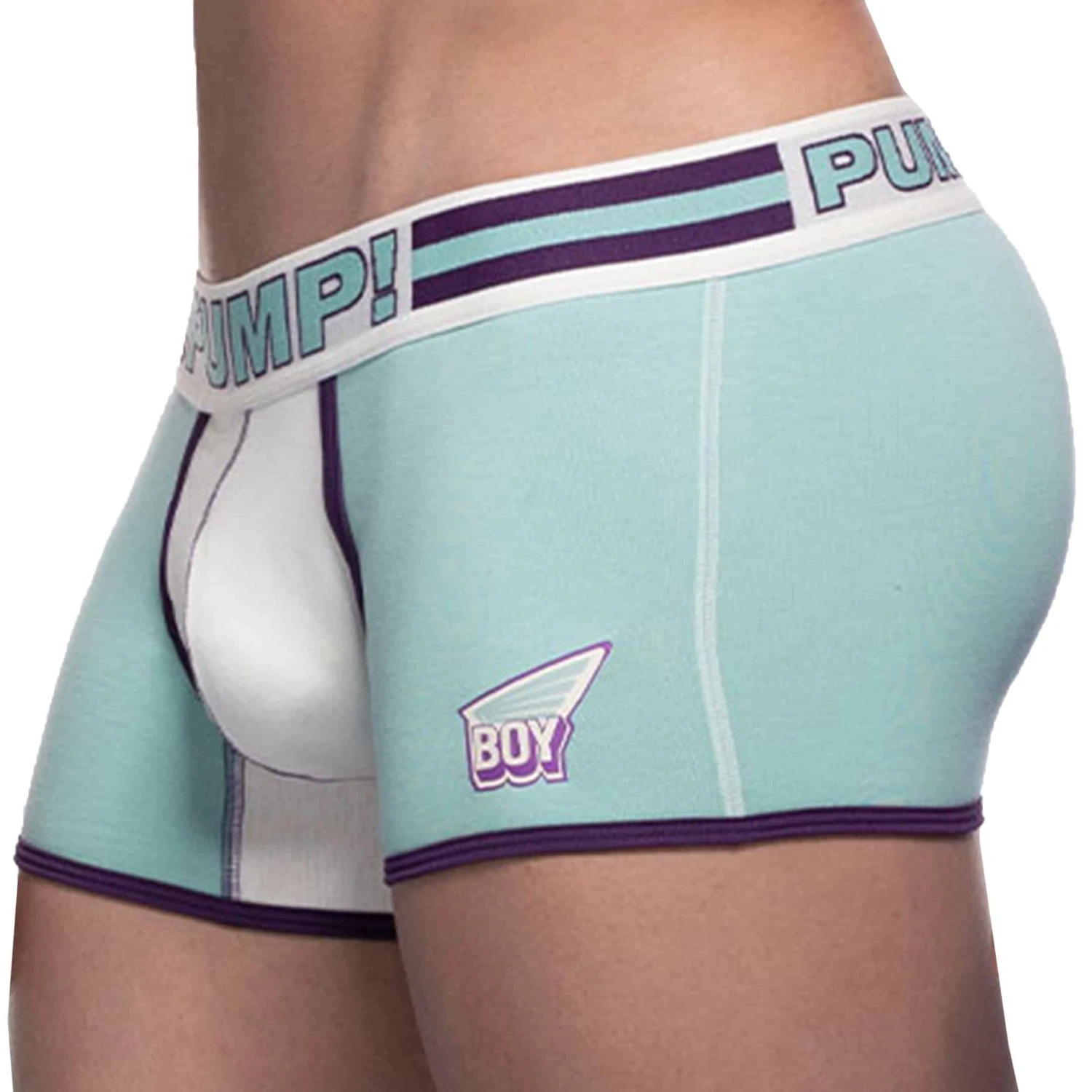 Boxer Court Sportboy Activate Bleu Turquoise - Blanc 1 Boxer Court Sportboy Activate Bleu Turquoise - Blanc