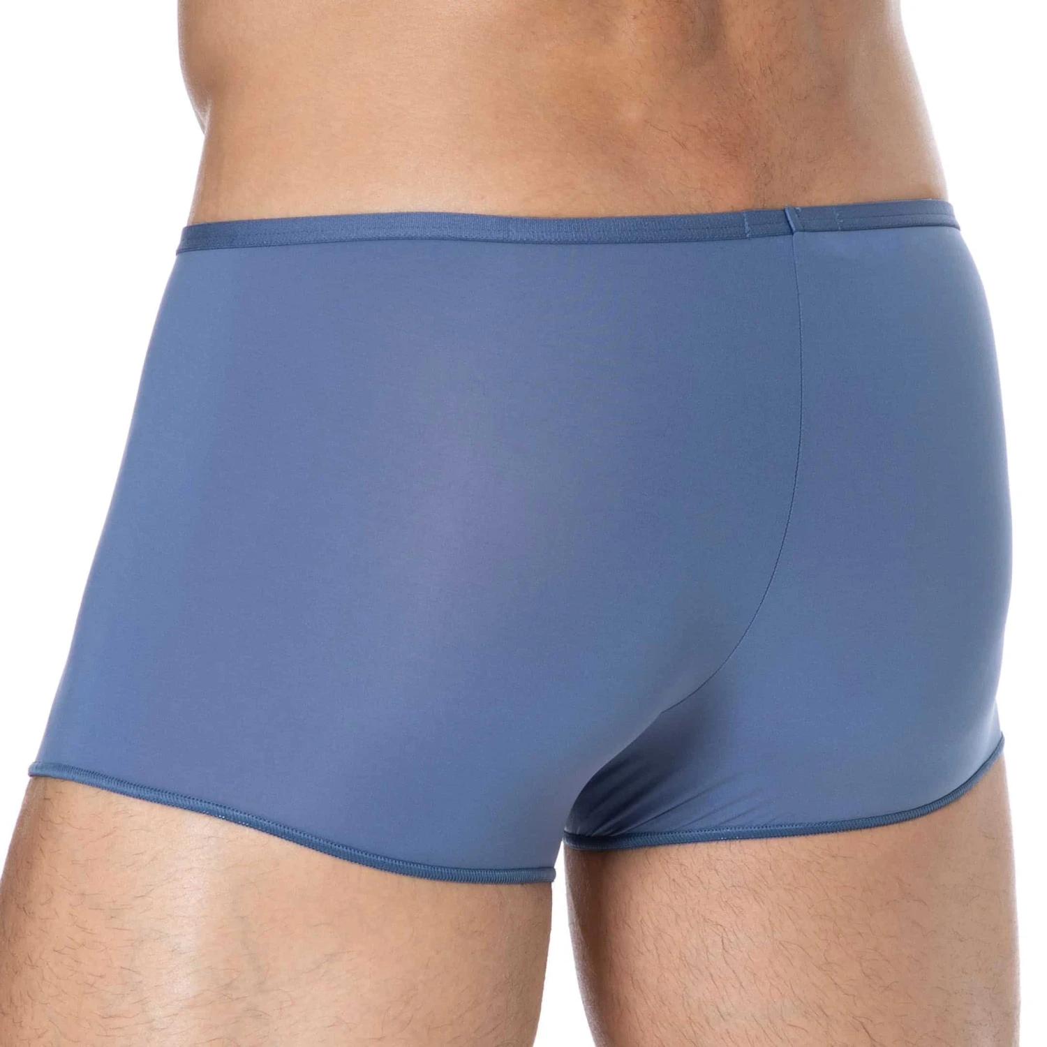Boxer Court Temptation Plume Microfibre Bleu Jeans 2 Boxer Court Temptation Plume Microfibre Bleu Jeans – Image 2