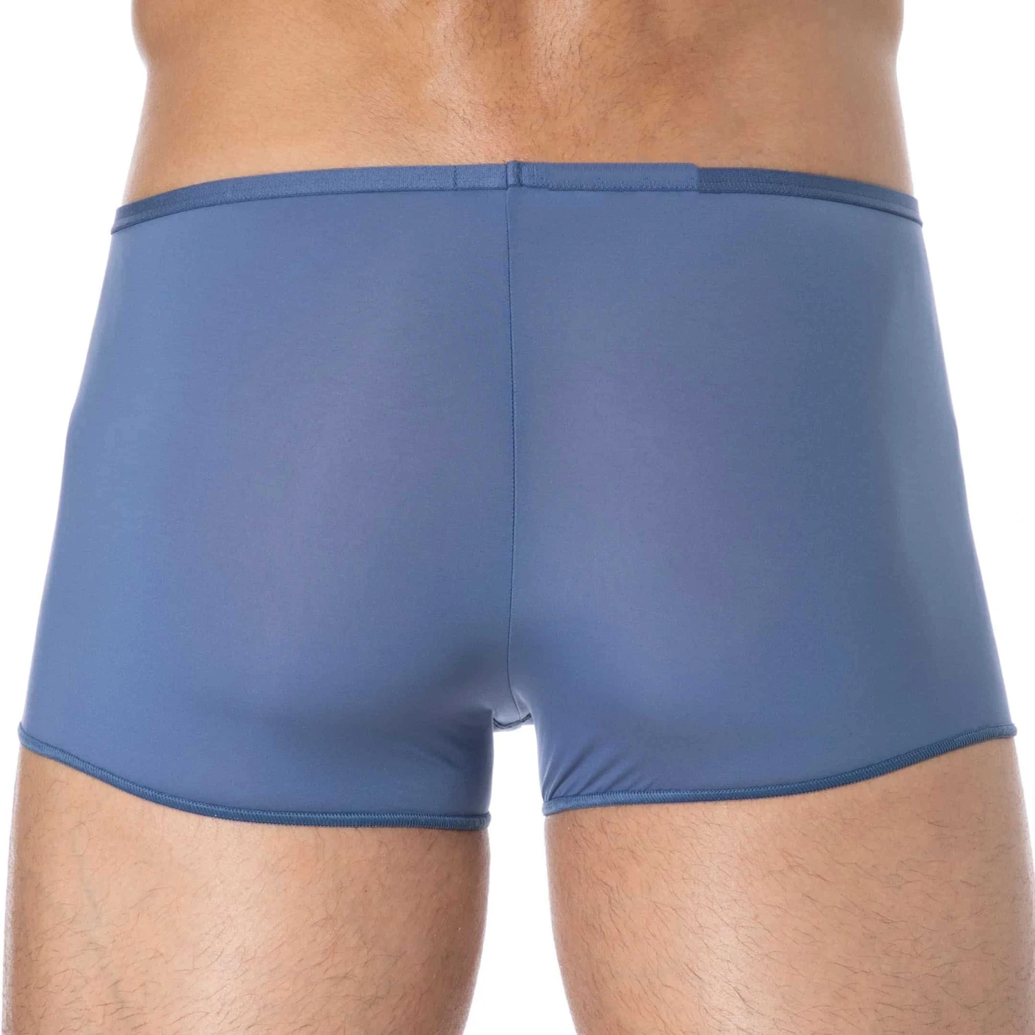 Boxer Court Temptation Plume Microfibre Bleu Jeans 3 Boxer Court Temptation Plume Microfibre Bleu Jeans – Image 3