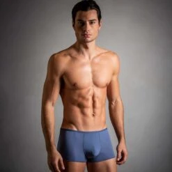 Boxer Court Temptation Plume Microfibre Bleu Jeans 8 Boxer Court Temptation Plume Microfibre Bleu Jeans -Boutique De Sous-vêtements boxer court temptation plume microfibre bleu jeans hom 3