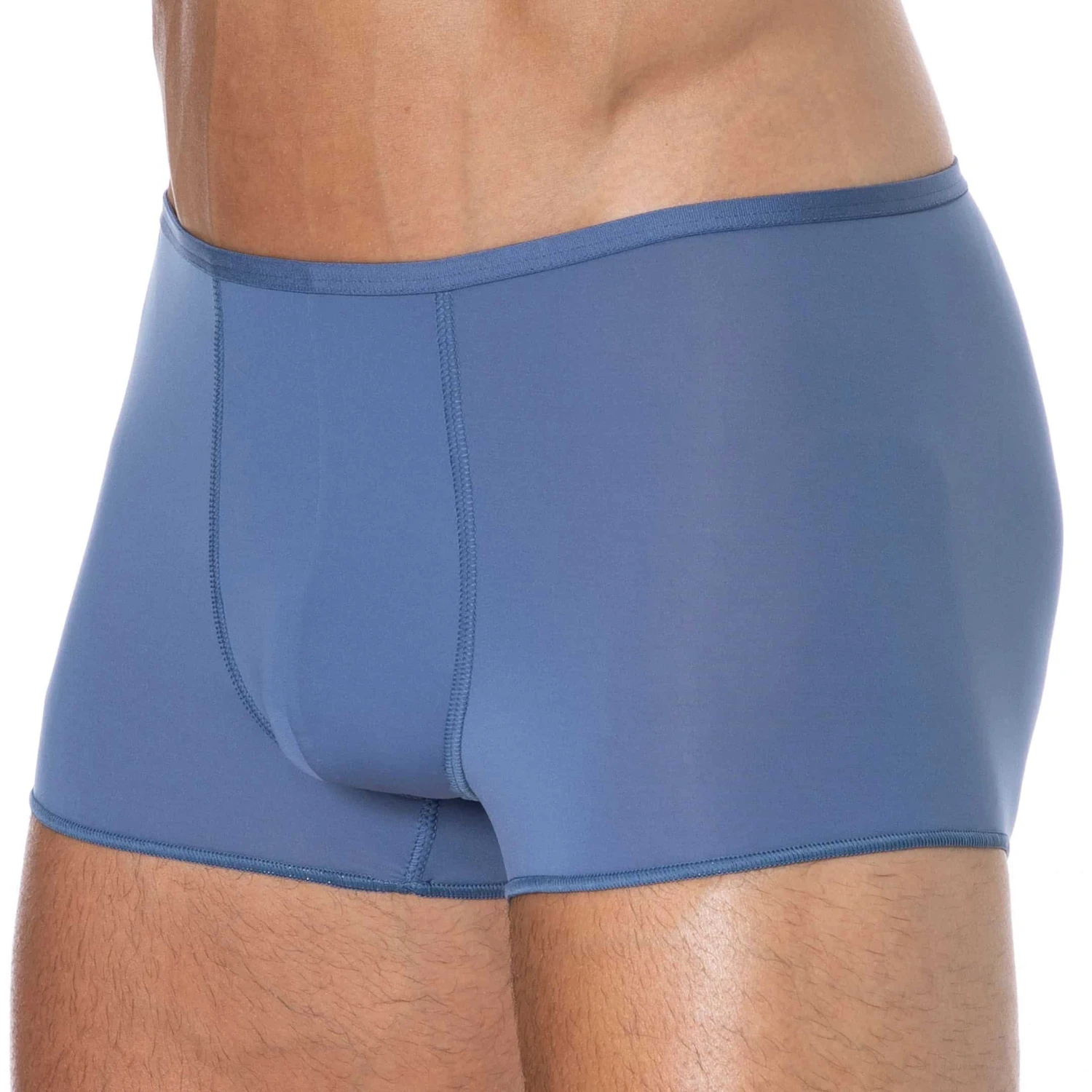 Boxer Court Temptation Plume Microfibre Bleu Jeans 1 Boxer Court Temptation Plume Microfibre Bleu Jeans