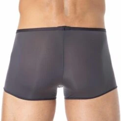 Boxer Court Temptation Plume Microfibre Gris Anthracite 5 Boxer Court Temptation Plume Microfibre Gris Anthracite -Boutique De Sous-vêtements boxer court temptation plume microfibre gris anthracite hom 2