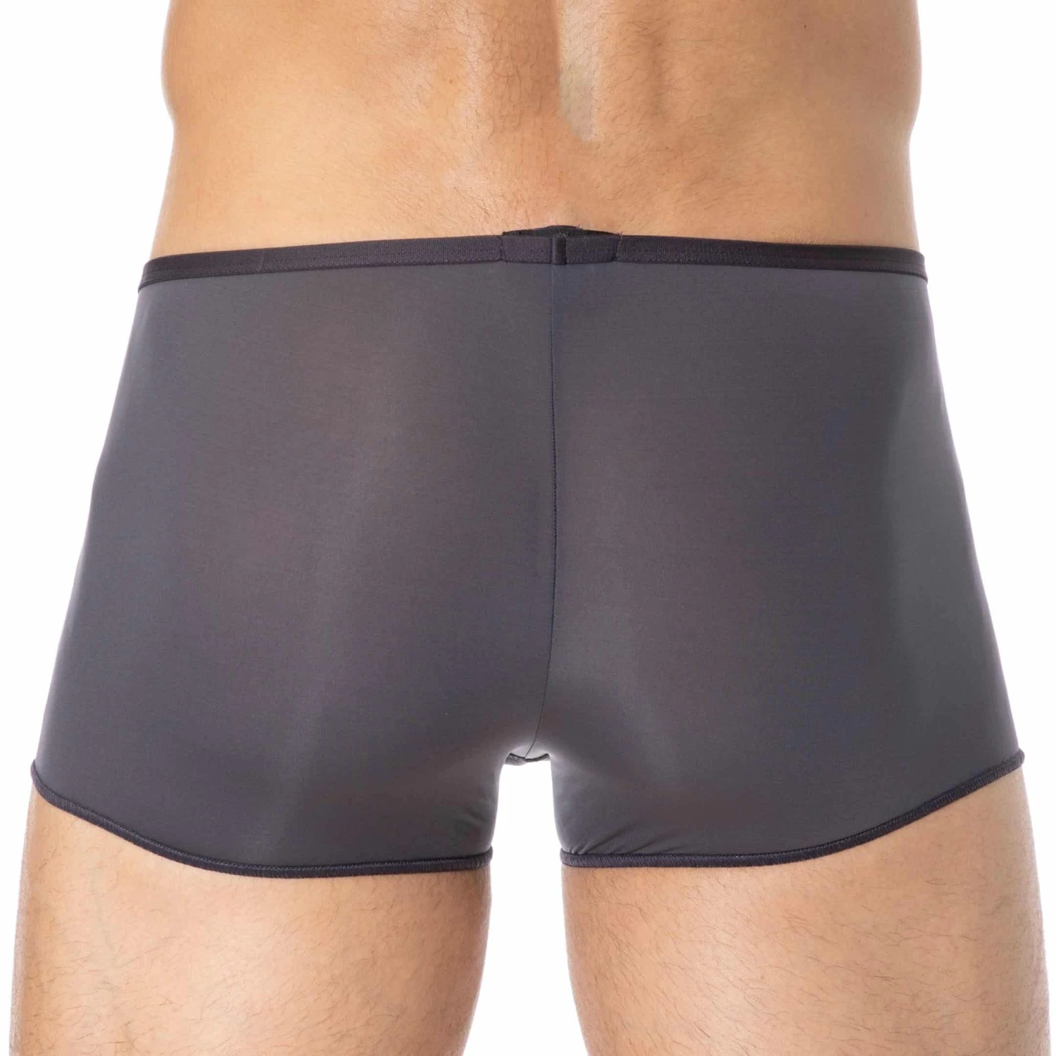 Boxer Court Temptation Plume Microfibre Gris Anthracite 3 Boxer Court Temptation Plume Microfibre Gris Anthracite – Image 3