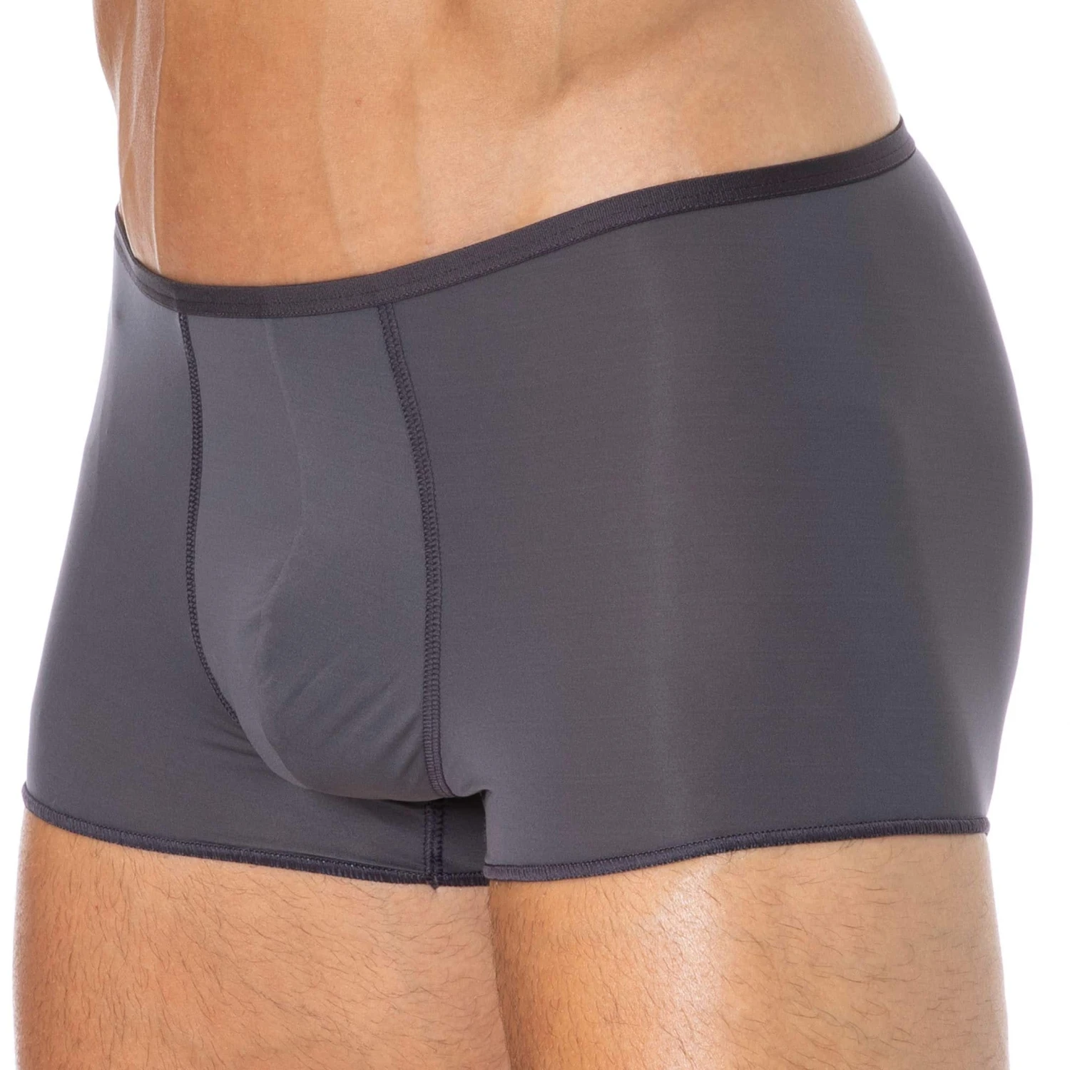 Boxer Court Temptation Plume Microfibre Gris Anthracite 1 Boxer Court Temptation Plume Microfibre Gris Anthracite
