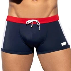 Boxer De Bain Flag Bleu - Blanc - Rouge