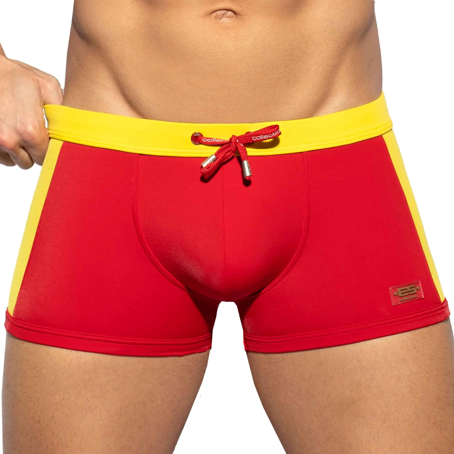 Boxer De Bain Flag Rouge - Jaune 1 Boxer De Bain Flag Rouge - Jaune