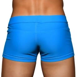 Boxer De Bain Riviera Bleu Turquoise -Boutique De Sous-vêtements boxer de bain riviera bleu turquoise andrew christian 3