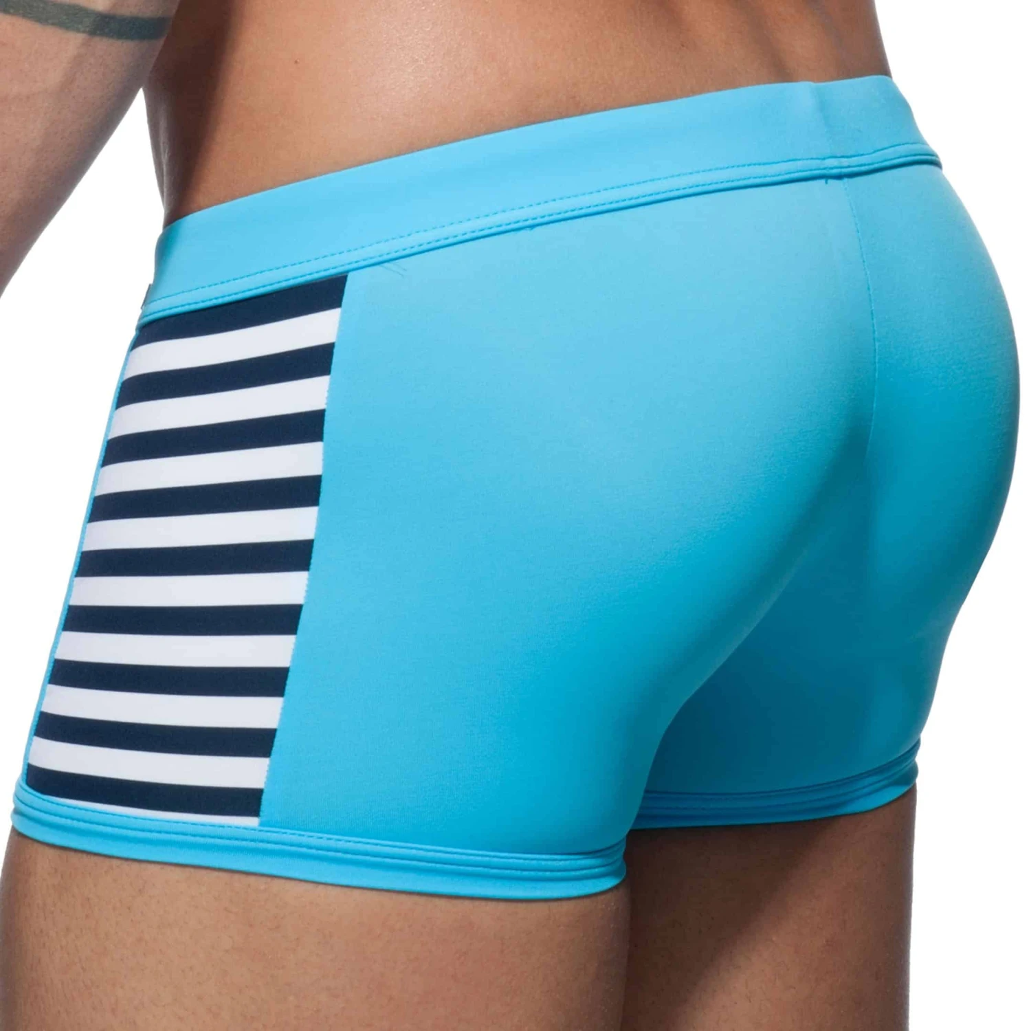 Boxer De Bain Sailor Colored Turquoise 2 Boxer De Bain Sailor Colored Turquoise – Image 2