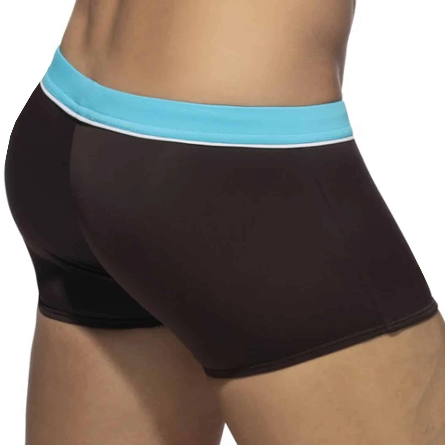 Boxer De Bain Sport Detail Binding Marron 2 Boxer De Bain Sport Detail Binding Marron – Image 2