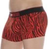 Boxer Denim Division Zébré Rouge