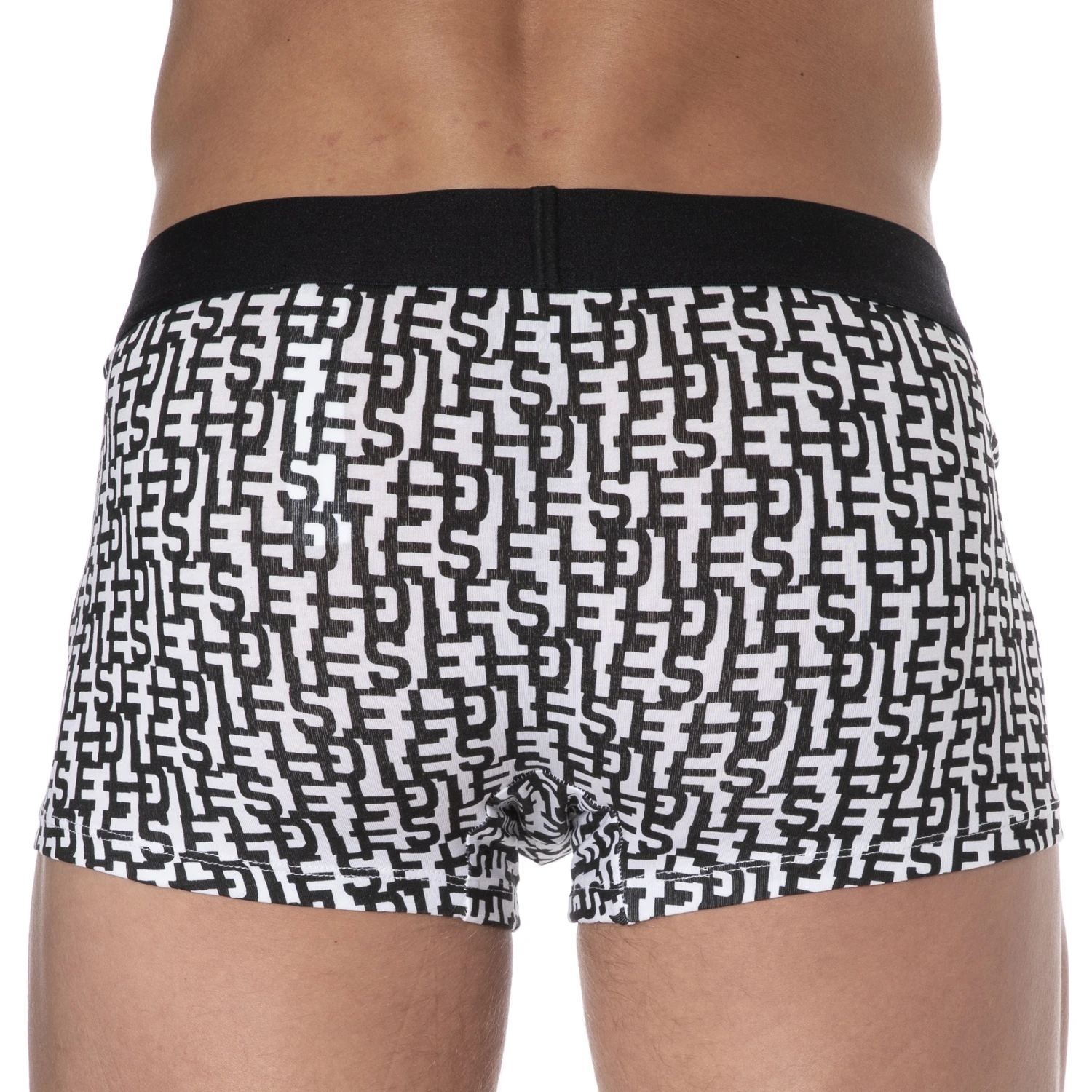 Boxer DSL Coton Blanc - Noir 3 Boxer DSL Coton Blanc - Noir – Image 3