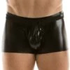 Boxer Empty Bottom Latex Noir