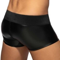 Boxer Front And Back Zip Rub Cockring Noir