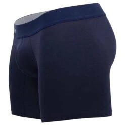 Boxer Long Caribbean Coton Bleu Marine -Boutique De Sous-vêtements boxer long caribbean coton bleu marine clever 4