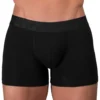 Boxer Long Padded Coton Noir