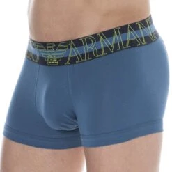 Boxer Megalogo Coton Bleu Octane