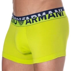 Boxer Megalogo Coton Citron Vert