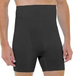 Boxer Sculptant Ventre Plat Noir