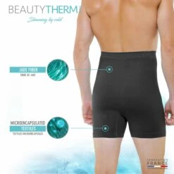 Boxer Sculptant Ventre Plat Noir -Boutique De Sous-vêtements boxer sculptant ventre plat noir beautytherm 4