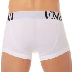 Boxer Stretch Cotton Megalogo Blanc -Boutique De Sous-vêtements boxer stretch cotton megalogo blanc emporio armani 2