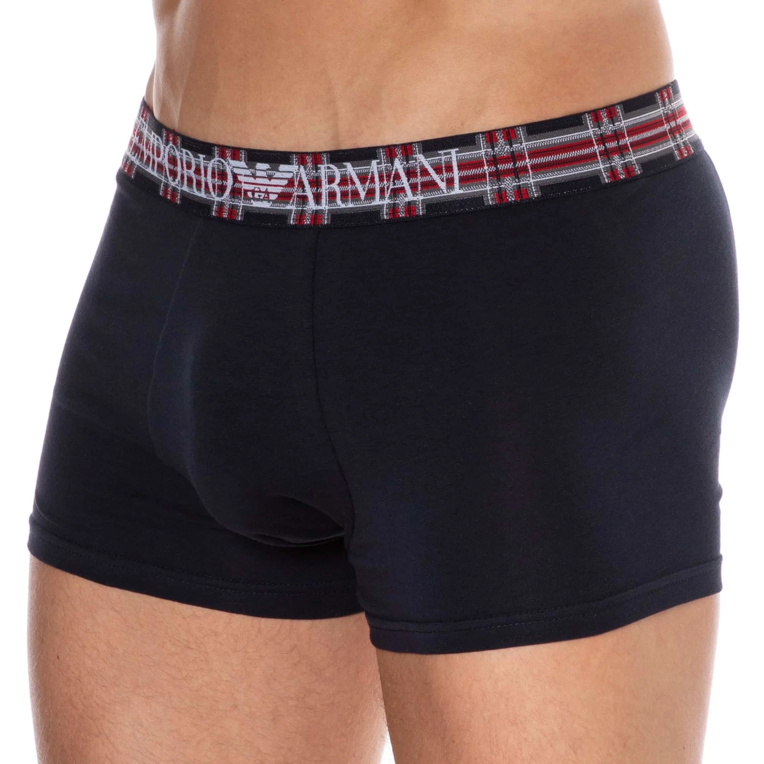 Boxer Tartan Coton Bleu Marine 1 Boxer Tartan Coton Bleu Marine
