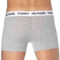 Boxer Tommy 85 Coton Gris Chiné -Boutique De Sous-vêtements boxer tommy 85 coton gris chine tommy hilfiger 2