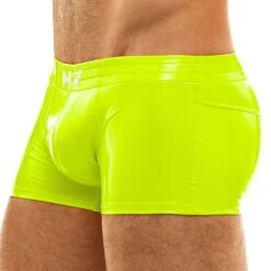 Boxer Viral Vinyle Jaune Fluo