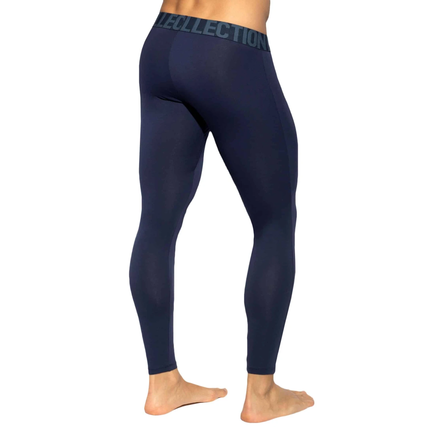 Caleçon Long Basic Coton Bleu Marine 2 Caleçon Long Basic Coton Bleu Marine – Image 2