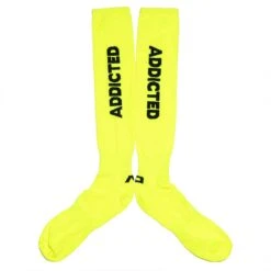 Chaussettes Hautes Neon Jaune Fluo -Boutique De Sous-vêtements chaussettes hautes neon jaune fluo addicted 2