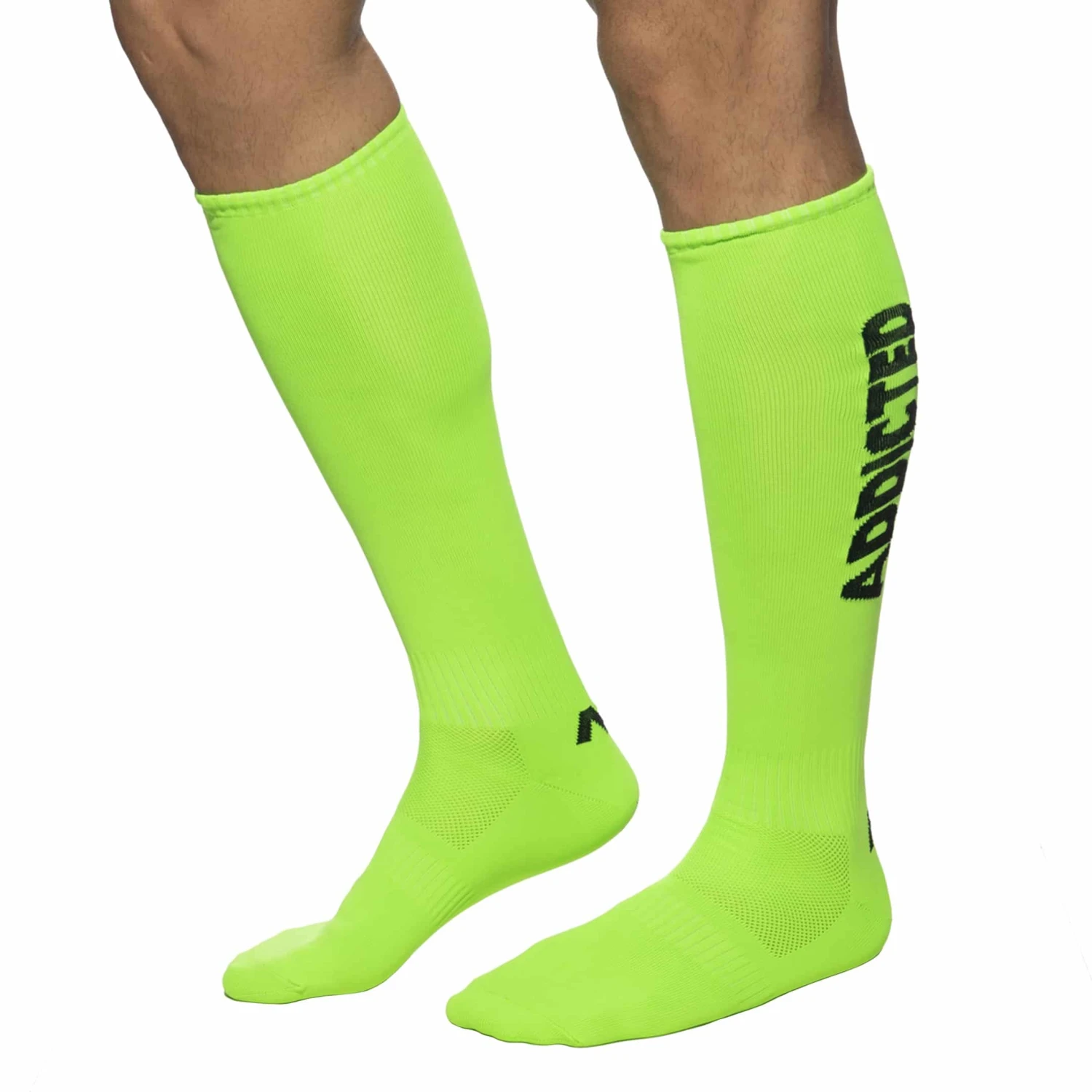 Chaussettes Hautes Neon Vert Fluo 1 Chaussettes Hautes Neon Vert Fluo