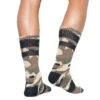 Chaussettes Sport Camouflage Kaki