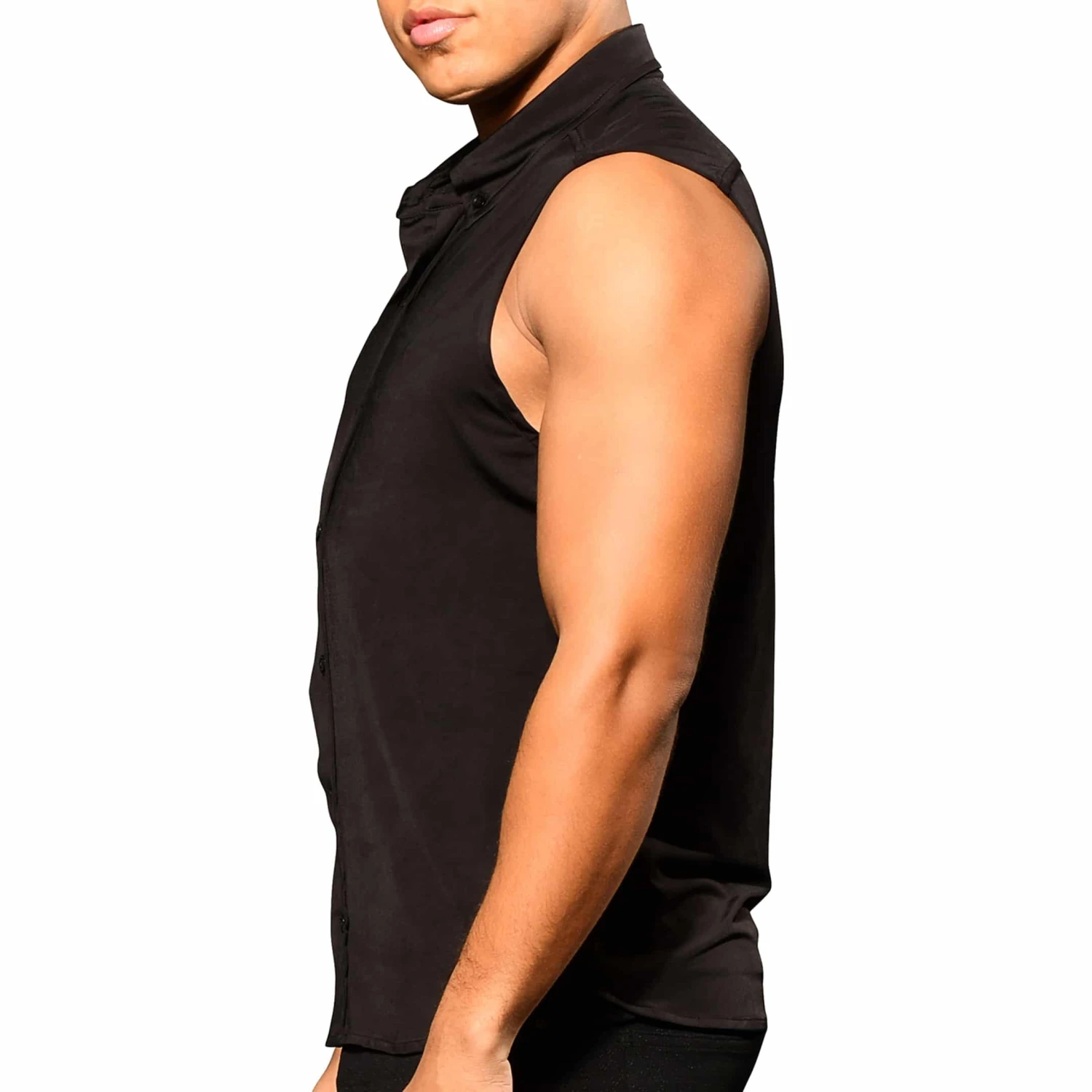 Chemise Sans Manche Muscle Noire 2 Chemise Sans Manche Muscle Noire – Image 2