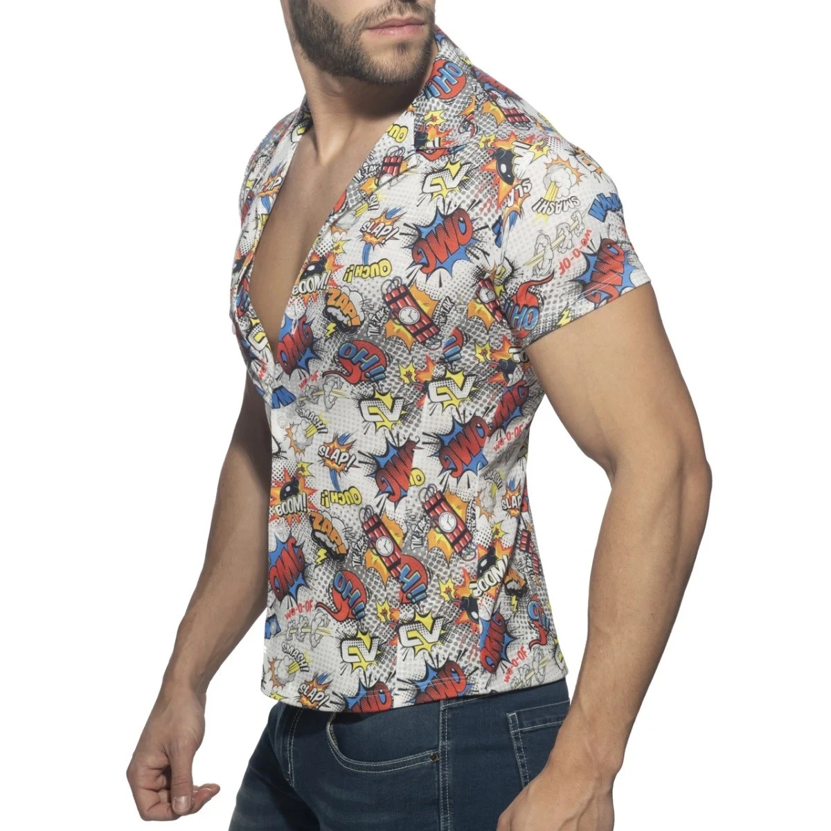 Chemisette Comic Microfibre Blanche 1 Chemisette Comic Microfibre Blanche